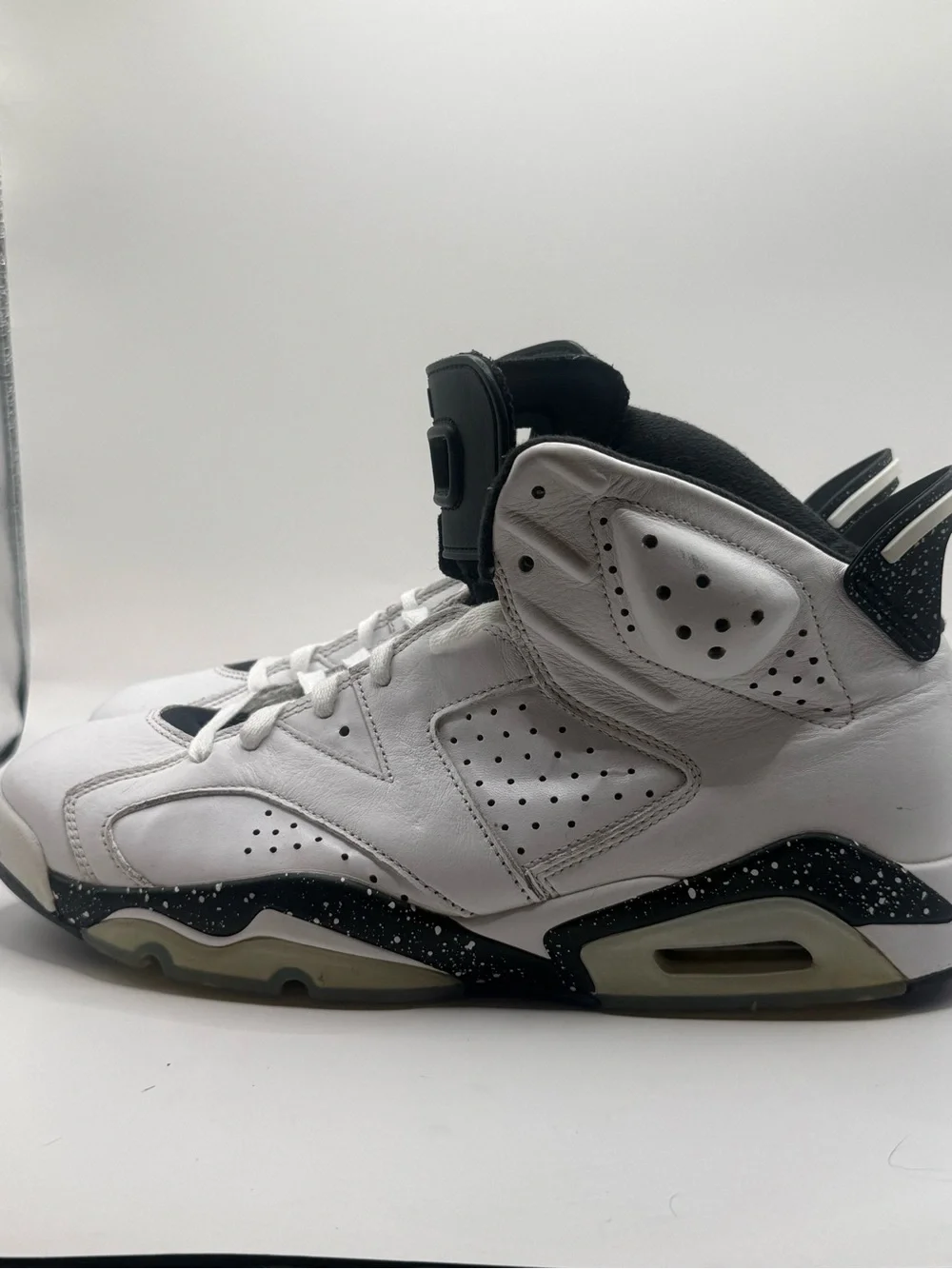 Jordan White and Black High-Top Sneakers   Reverse Oreos